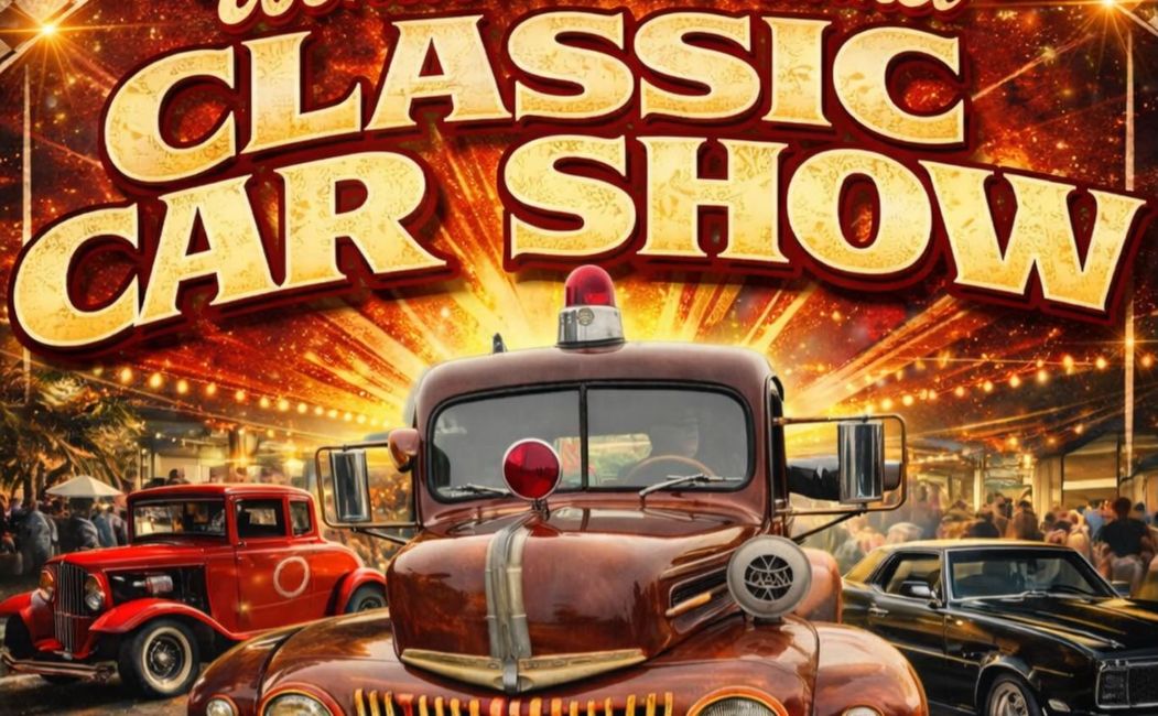 Wonderland Market Classic Car Show partial flyer March 2026